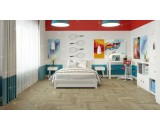 Кварцевый ламинат Alpine Floor Chevron 18-2 Дуб Ваниль Селект 43-класс, окрашенная фаска-4V, французская елка, 600x127x5мм