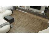 Кварцевый ламинат Alpine Floor Chevron 18-5 Макадамия 43-класс, окрашенная фаска-4V, французская елка, 600x127x5мм