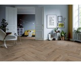 Ламинат ter Hurne Herringbone Y02 Дуб Кондоминиум 1101021803 33-класс, фаска-4V, елочкой, 665x133x10мм