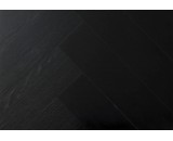 Плитка ПВХ Wineo Purline 1500 Wood XS Черный Бриллиант (Pure Black) PL194C 34-класс, без фаски, полиуретановые биополы, 600x100x2.5мм
