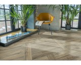 Кварцевый ламинат Aquafloor Space Parquet Light AF4503PQL 43-класс, окрашенная фаска-4V, елочкой, 610x122x4.5мм