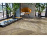 Кварцевый ламинат Aquafloor Space Parquet Light AF4505PQL 43-класс, окрашенная фаска-4V, елочкой, 610x122x4.5мм
