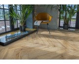 Кварцевый ламинат Aquafloor Space Parquet Light AF4507PQL 43-класс, окрашенная фаска-4V, елочкой, 610x122x4.5мм