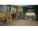 Кварцевый ламинат Damy Floor Chevron Версаль DF01-Ch 43-класс, фаска-4V, елочкой, 600x127x5мм