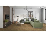 Кварцевый ламинат Damy Floor Chevron Лувр DF04-Ch 43-класс, фаска-4V, елочкой, 600x127x5мм