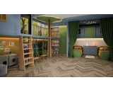 Кварцевый ламинат Damy Floor Chevron Сен-Жермен DF05-Ch 43-класс, фаска-4V, елочкой, 600x127x5мм