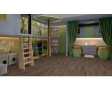 Кварцевый ламинат Damy Floor Family Орех Американский 0036-3 43-класс, фаска-4V, 1220x180x4мм