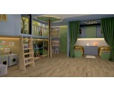 Кварцевый ламинат Damy Floor Family Орех Европейский 0036-2 43-класс, фаска-4V, 1220x180x4мм