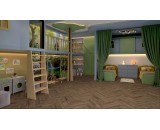 Кварцевый ламинат Damy Floor London Дерби 0036-1 43-класс, фаска-4V, елочкой, 615x123x4мм
