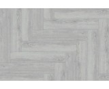 Кварцевый ламинат Floor Factor Herringbone Oak White Smoke HB.02 34-класс, без фаски, 675x135x5мм