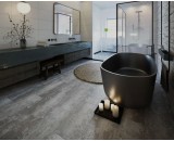 Кварцевый ламинат Stone Floor Плитка Жемчужно-серая 8875709 HP 33-класс, фаска, под плитку, 610x305x4.5мм