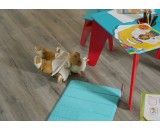 Плитка ПВХ Vinilam Ceramo XXL Дуб Давос 8880-EIR с подложкой 33/43-класс, без фаски, 1520x225x5.5мм