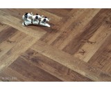 Плитка ПВХ Vinilam Паркет Версальский Клик IS11177 43-класс, фаска, 720x120x6.5мм