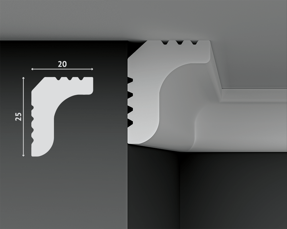 Карниз Decostar СП-25/20 20x20