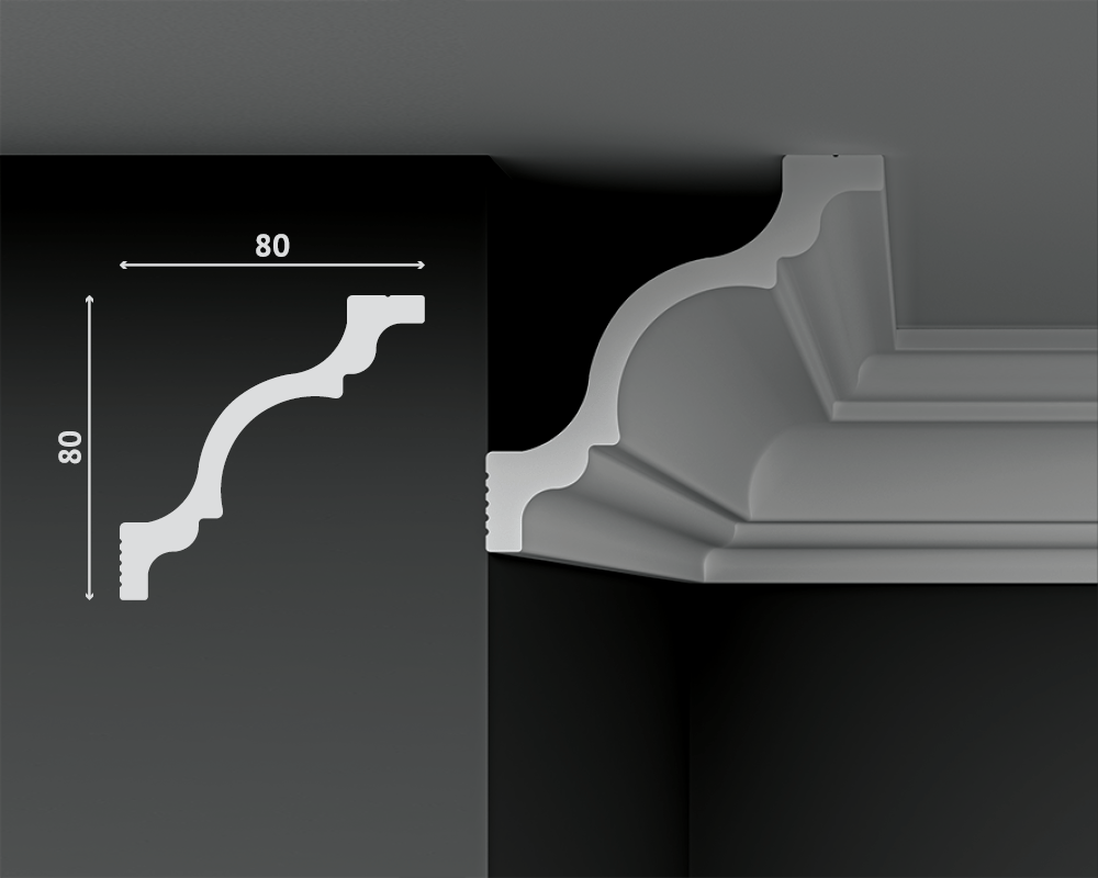 Карниз Decostar СП-80/80 80x80