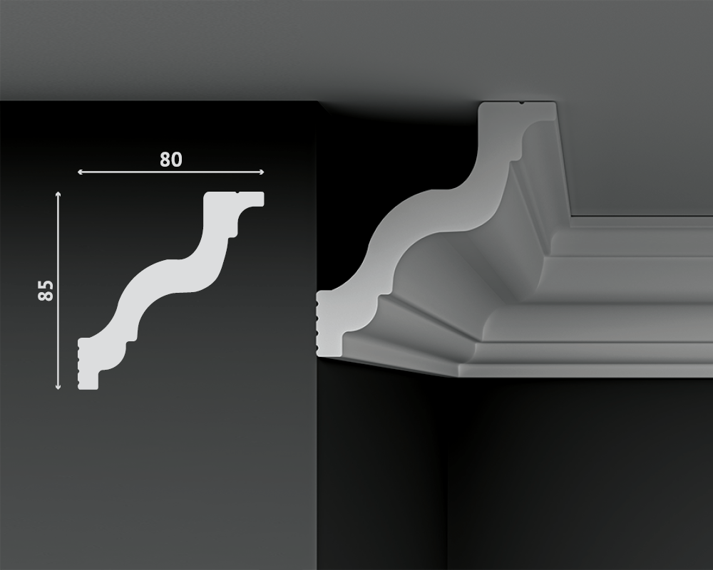 Карниз Decostar СП-85/80 80x85