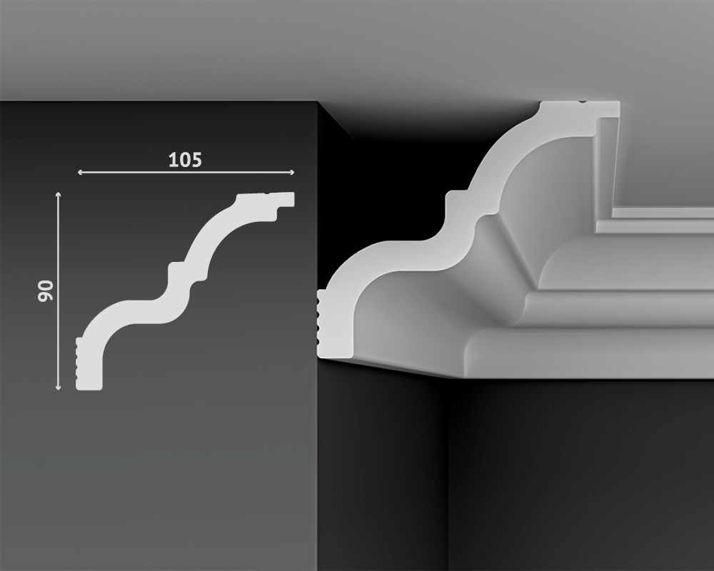 Карниз Decostar СП-90/105 105x90