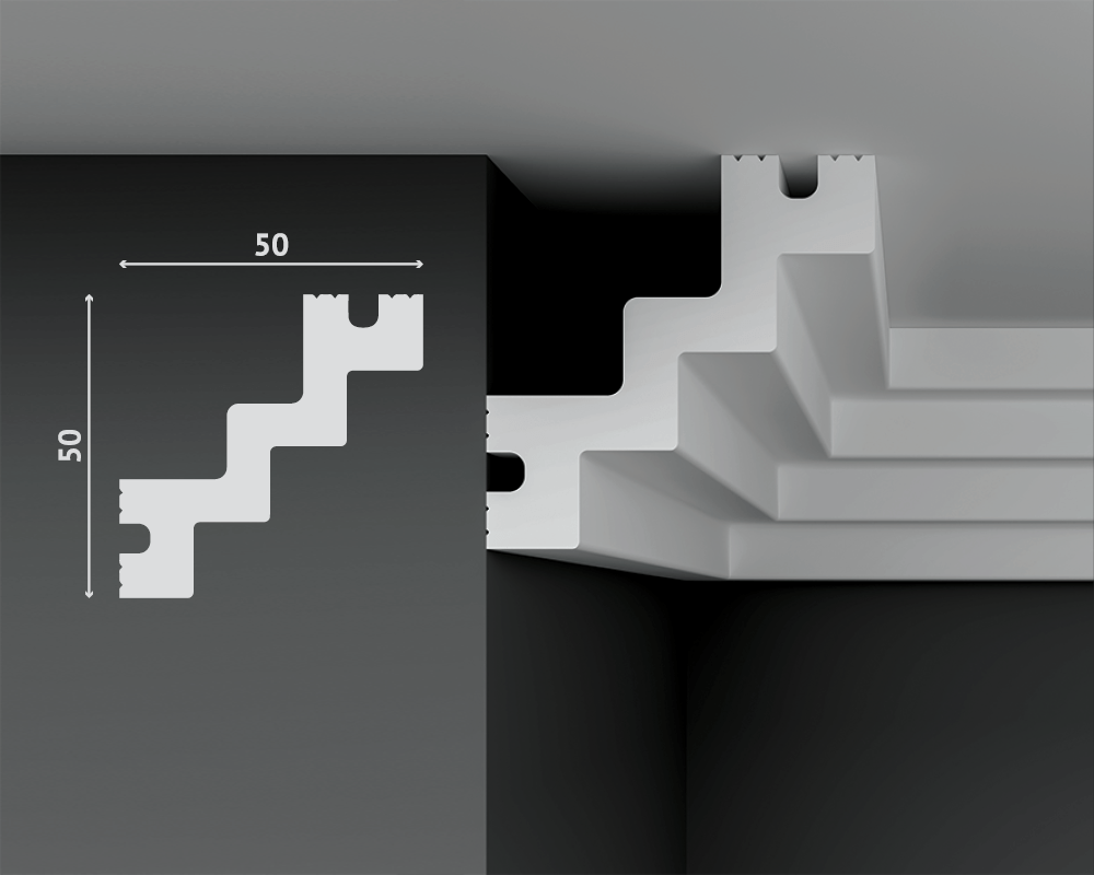 Карниз Decostar СП-Б50/50 50x50