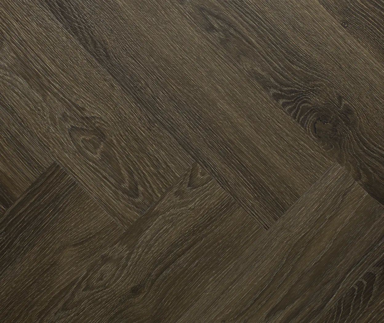 Кварцевый ламинат Floor Factor Herringbone Oak Tobacco Braun HB.15 34-класс, без фаски, 675x135x5мм